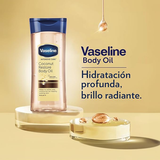 Vaseline Coconut Restore Body Gel Oil 200Ml