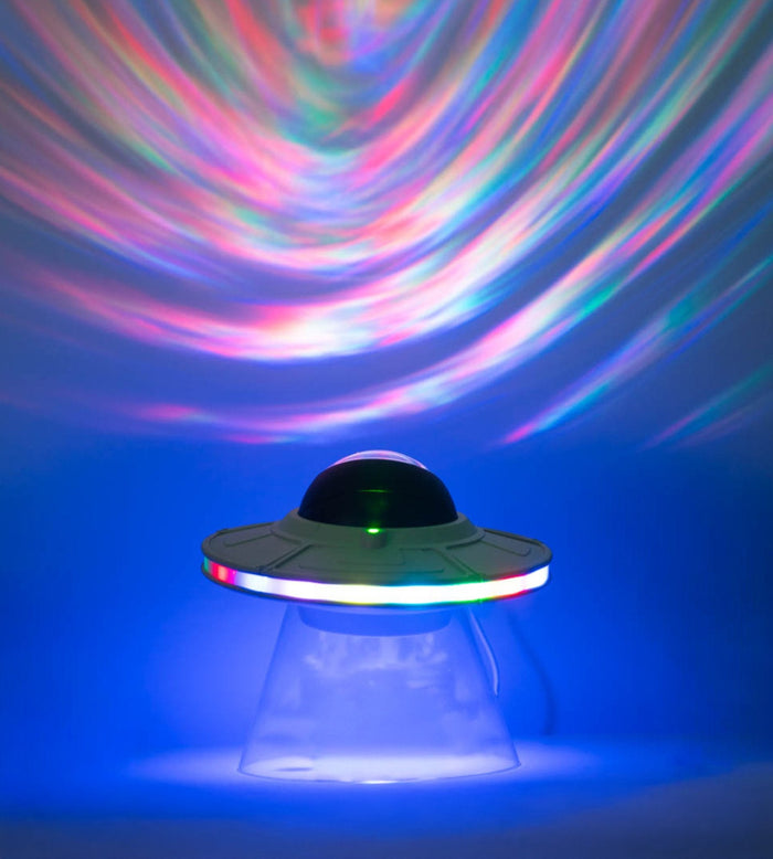 Veilleuse projecteur LED SPACELITE - 8 modes d'éclairage - Enceinte intégrée - Lumihome