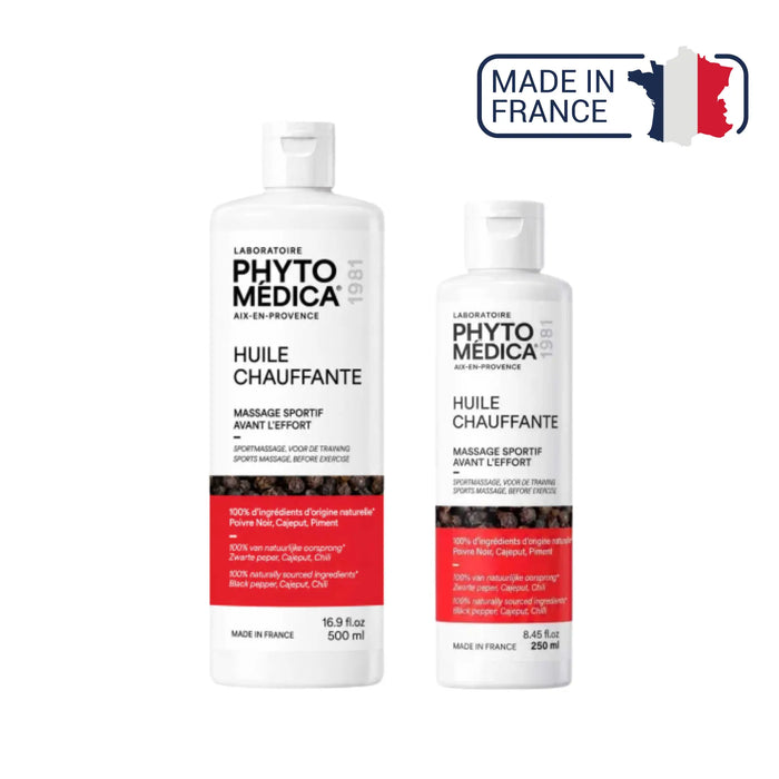 Huile sèche chauffante - deux contenances - Phytomedica Laboratoires Phytomedica