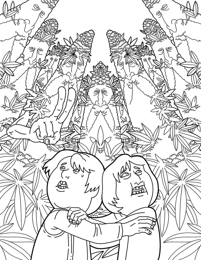 Wood Rocket Products - Lord of the Smoke Rings Stoner Parody Coloring Book, CB-040