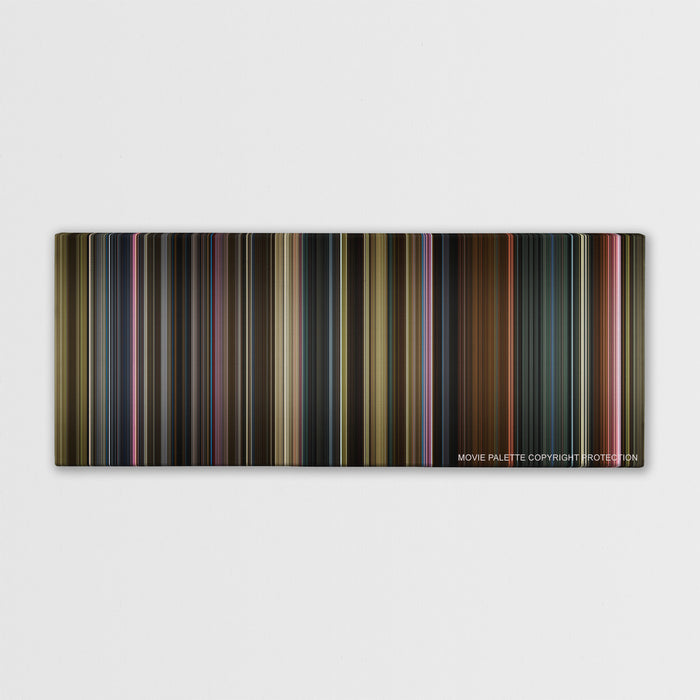 X-Men: Dark Phoenix color palette canvas print: thousands of thin vertical stripes of color